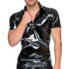 Black Level Men Chemise VINYL POLO Noire